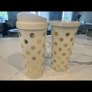 Kate Spade Gold Dot Coffee and Water Thermos